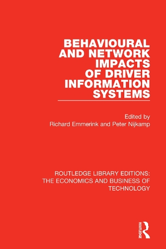 Паперова книга «Behavioural and Network Impacts of Driver Information Systems» - фото №1