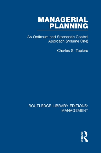 [object Object] «Managerial Planning: An Optimum and Stochastic Control Approach (Volume 1)», автор Чарльз С. Тапіеро - фото №1
