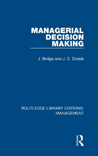 Бумажная книга «Managerial Decision Making», авторов Дж. Бридж, Дж. К. Доддс - фото №1