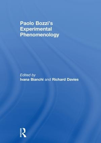 Паперова книга «Paolo Bozzi’s Experimental Phenomenology» - фото №1