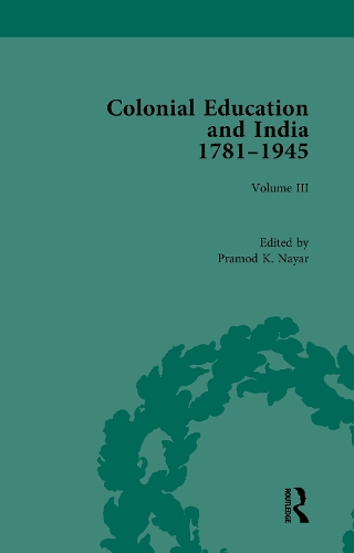Паперова книга «Colonial Education and India 1781-1945: Volume III» - фото №1