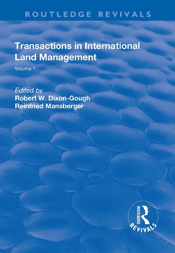 Паперова книга «Transactions in International Land Management: Volume 1», авторів Райнфрід Мансбергер, Роберт В. Діксон-Гоф - фото №1