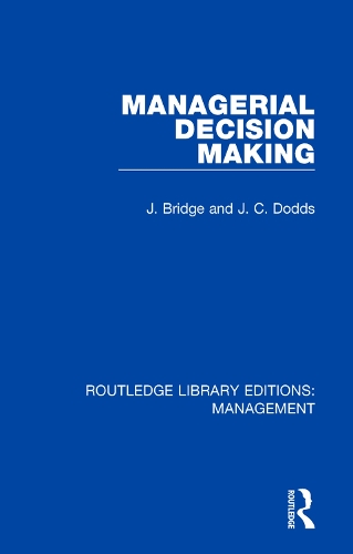 Бумажная книга «Managerial Decision Making», авторов Дж. Бридж, Дж. К. Доддс - фото №1