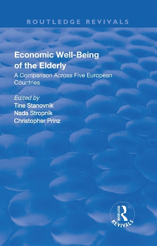 Паперова книга «Economic Well-Being of the Elderly: A Comparison Across Five European Countries», автор Нада Стропнік - фото №1