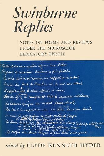 Бумажная книга «Swinburne Replies», автор Хайдер - фото №1