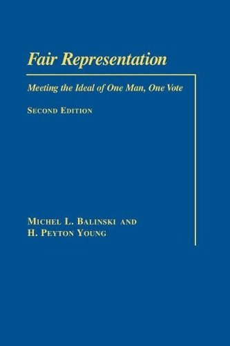 Бумажная книга «Fair Representation: Meeting the Ideal of One Man One Vote» - фото №1
