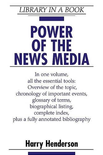 Бумажная книга «Power of the News Media», автор Гарри Хендерсон - фото №1