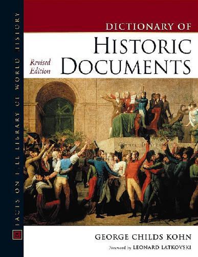Бумажная книга «Dictionary of Historic Documents», автор Джордж К. Кон - фото №1