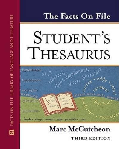 Бумажная книга «The Facts on File Student's Thesaurus», автор Марк Маккатчеон - фото №1