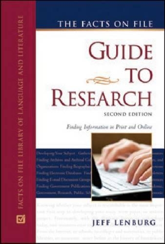 Паперова книга «The Facts on File Guide to Research», автор Джефф Ленбург - фото №1