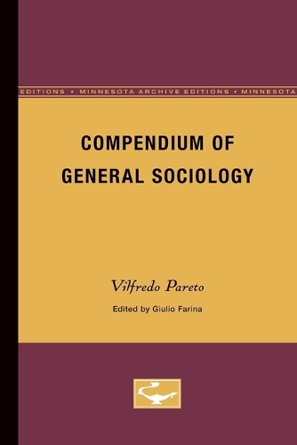 Паперова книга «Compendium of General Sociology», автор Вільфредо Парето - фото №1