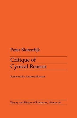 Паперова книга «Critique of Cynical Reason», автор Петер Слотердайк - фото №1