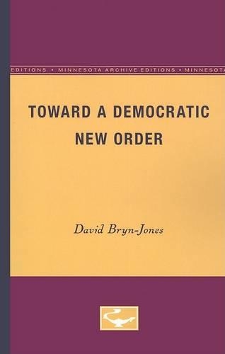 Бумажная книга «Toward a Democratic New Order», автор Дэвид Брин-Джонс - фото №1