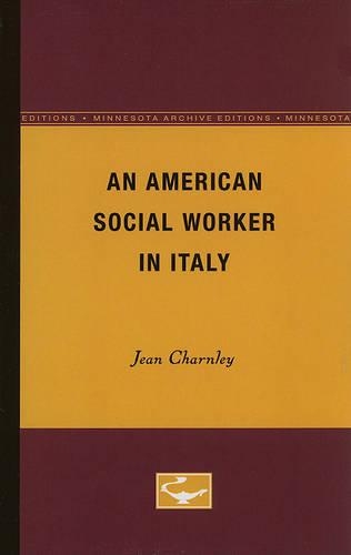 Бумажная книга «An American Social Worker in Italy», автор Жан Чарнли - фото №1