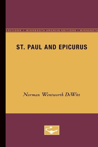Бумажная книга «St. Paul and Epicurus», автор Норман Вентворт ДеВитт - фото №1