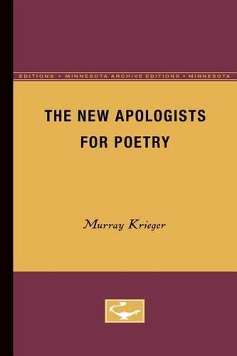 Паперова книга «The New Apologists for Poetry», автор Мюррей Крігер - фото №1