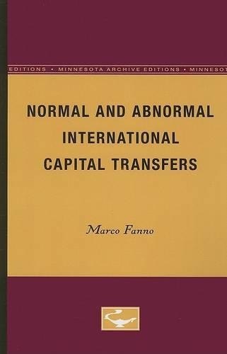 Бумажная книга «Normal and Abnormal International Capital Transfers», автор Марко Фанно - фото №1