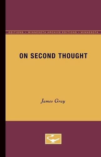 Паперова книга «On Second Thought», автор Джеймс Грей - фото №1
