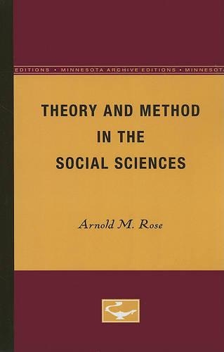 Бумажная книга «Theory and Method in the Social Sciences», автор Арнольд М. Роуз - фото №1