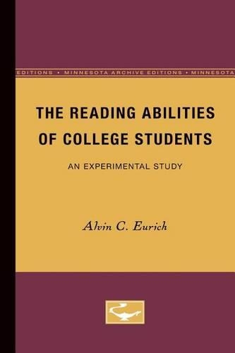 Бумажная книга «The Reading Abilities of College Students: An Experimental Study», автор Элвин Юрих - фото №1