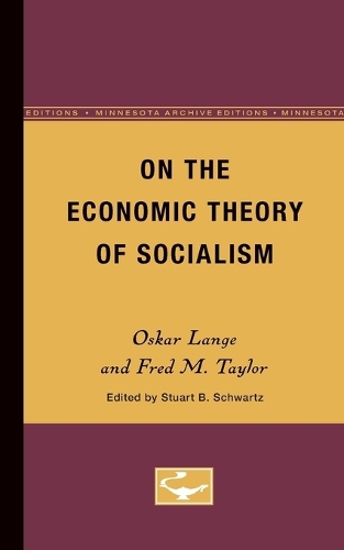 Паперова книга «On the Economic Theory of Socialism», автор Оскар Ланге - фото №1