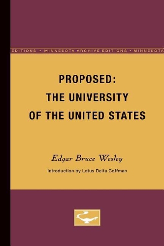 Бумажная книга «Proposed: The University of the United States», автор Эдгар Уэсли - фото №1
