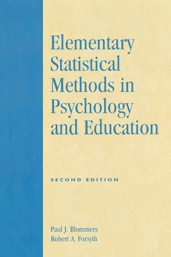 Бумажная книга «Elementary Statistical Methods in Psychology and Education», авторов Пол Дж. Бломмерс, Роберт А. Форсайт - фото №1
