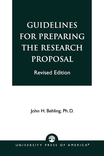 Паперова книга «Guidelines for Preparing the Research Proposal», автор Джон Х. Белінг - фото №1