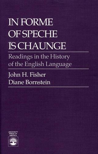 Бумажная книга «In Forme of Speche is Chaunge», авторов Диана Д. Борнштейн, Джон Х. Фишер - фото №1