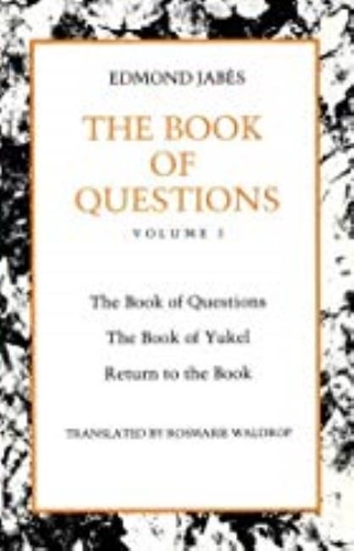 Паперова книга «The Book of Questions», автор Едмонд Жабес - фото №1