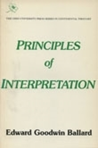 Бумажная книга «Principles of Interpretation», автор Эдвард Гудвин Баллард - фото №1