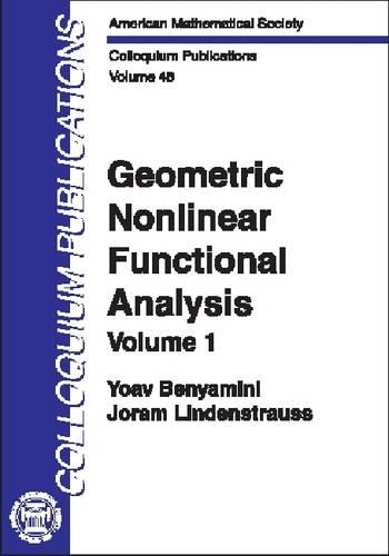 [object Object] «Geometric Nonlinear Functional Analysis, Volume 1», авторов Йорам Линденштраус, Йоав Беньямини - фото №1