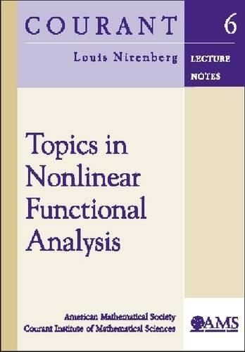 Бумажная книга «Topics in Nonlinear Functional Analysis», автор Луи Ниренберг - фото №1