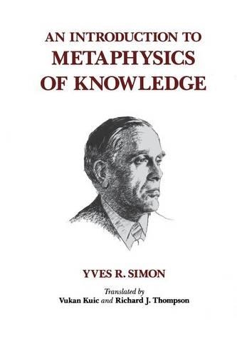 Паперова книга «An Introduction to Metaphysics of Knowledge», автор Ів Р. Сімон - фото №1