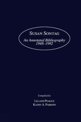 Бумажная книга «Susan Sontag: An Annotated Bibliography 1948-1992» - фото №1