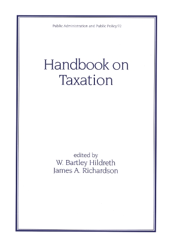 Паперова книга «Handbook on Taxation» - фото №1