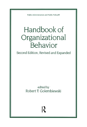 [object Object] «Handbook of Organizational Behavior, Revised and Expanded», автор Роберт Т. Голембйовський - фото №1