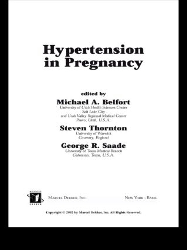 Паперова книга «Hypertension in Pregnancy» - фото №1