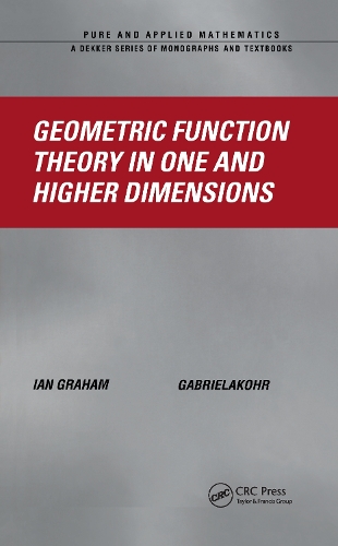 Бумажная книга «Geometric Function Theory in One and Higher Dimensions», авторов Габриэла Кор, Ян Грэм - фото №1