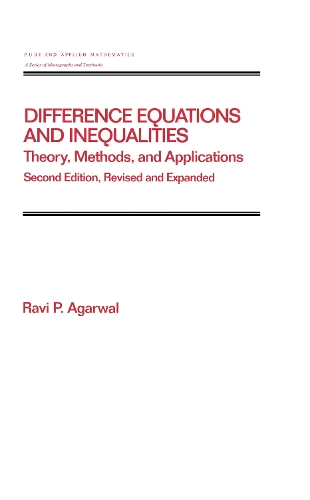 Бумажная книга «Difference Equations and  Inequalities: Theory, Methods, and Applications», автор Рави П. Агарвал - фото №1