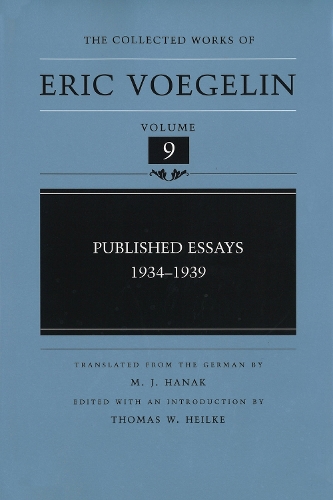 Паперова книга «Published Essays, 1934-1939 (CW9)», автор Ерік Вогелін - фото №1