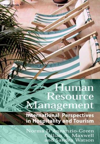 Паперова книга «Human Resource Management: International Perspectives in Tourism and Hospitality», авторів Джилліан Максвелл, Норма Д'Аннунціо-Грін, Сандра Вотсон - фото №1