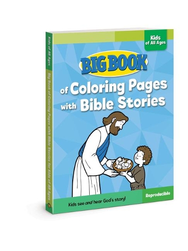 Бумажная книга «Big Book of Coloring Pages with Bible Stories for Kids of All Ages», автор Дэвид К. Кук - фото №1