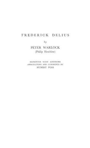 Бумажная книга «Frederick Delius» - фото №1