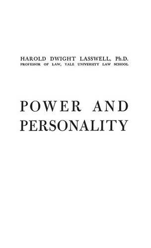 Паперова книга «Power and Personality», автор Гарольд Д. Лассвелл - фото №1