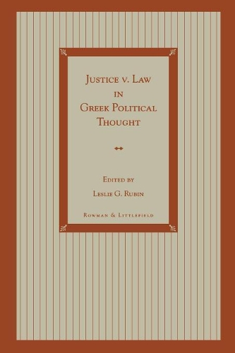 Паперова книга «Justice v. Law in Greek Political Thought», автор Леслі Г. Рубін - фото №1
