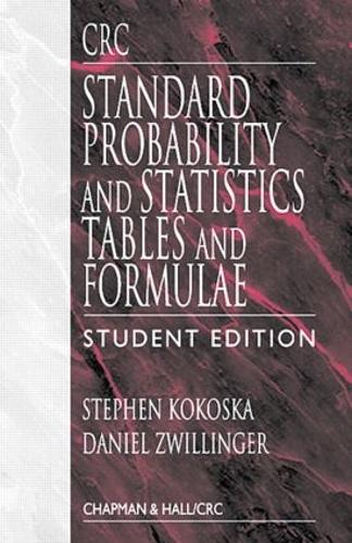 Бумажная книга «CRC Standard Probability and Statistics Tables and Formulae, Student Edition», авторов Даниэль Цвиллингер, Стивен Кокоска - фото №1