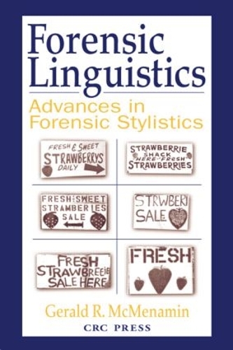 Паперова книга «Forensic Linguistics: Advances in Forensic Stylistics», автор Джеральд Р. Макменамін - фото №1