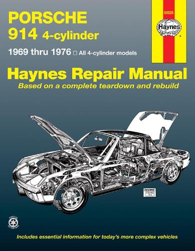 Бумажная книга «Porsche 914 4-cylinder (1969-1976) Haynes Repair Manual (USA)», автор Haynes Publishing - фото №1