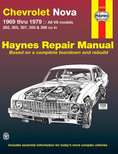 Бумажная книга «Chevrolet Nova (69 - 79)», автор Haynes Publishing - фото №1